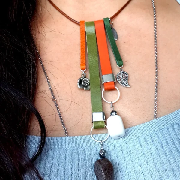 Collar Ulises "Legado" Verde-Amarillo