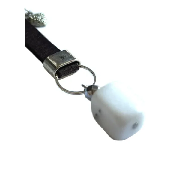 Collar Ulises Azul/Blanco/Café Energía Piscis