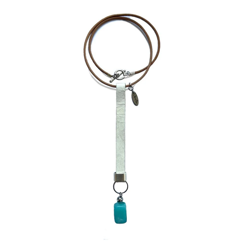 Collar Ulises "Origen" Blanco Energía Piscis