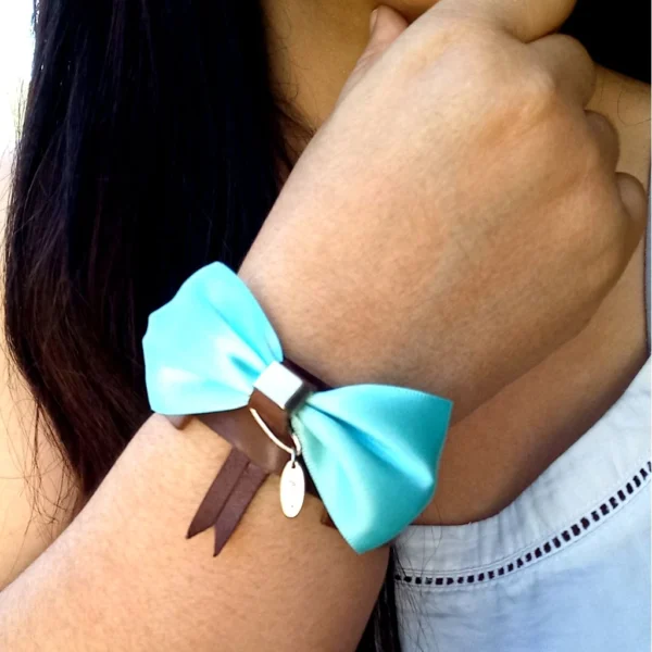 Pulsera Meelo Moño Aqua XL Energía Piscis